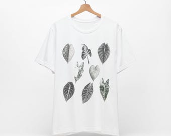 Alocasia Leaf Collection T-Shirt | Botanical Plant Lover Tee | Bella Canvas Unisex Shirt