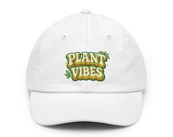 Plant Vibes Retro Baseball Cap | Botanical Cotton Dad Hat