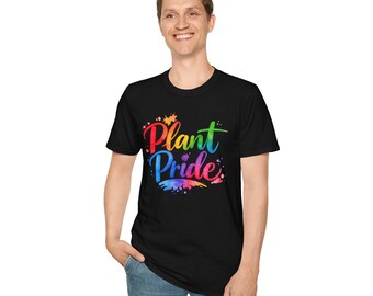 Pflanzen Pride Regenbogen Aquarell T-Shirt | LGBTQ+ Botanisches T-Shirt