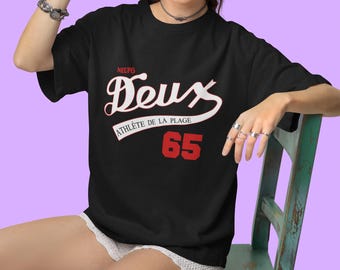 Inspired by Rachel Green Deux Athlete De La Plage T-shirt - 90s TV Show Tee