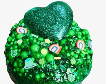 St. Patricks crunch slime