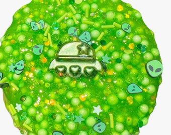 Alien Soda UFO alien crunchy Slime