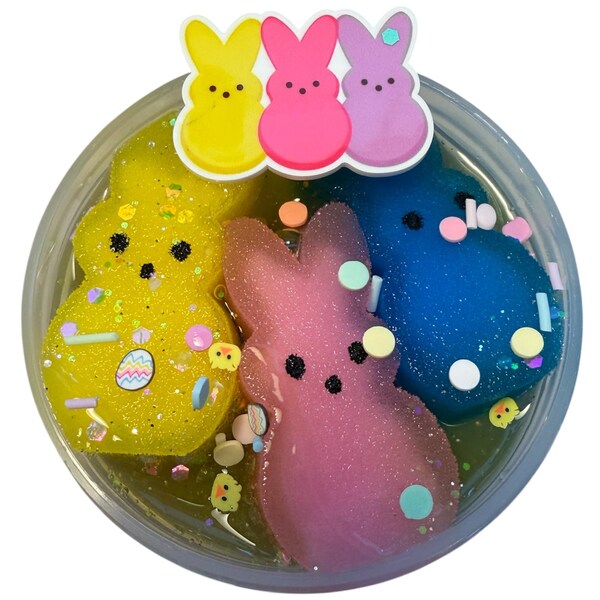 Peeps Bunny Jelly cube Slime Easter scented 6oz