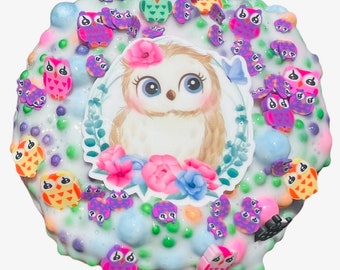 Owl Crunch scented crunch slime