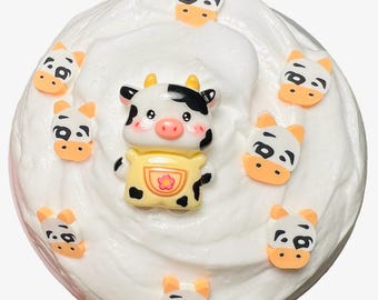 Slime profumato al burro e crema di mucca