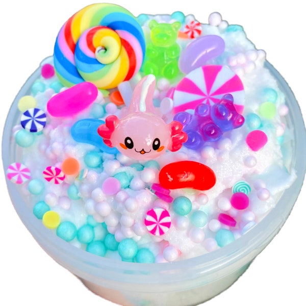 Axolotl Candy shop sizzle puff cloud cream foam slime