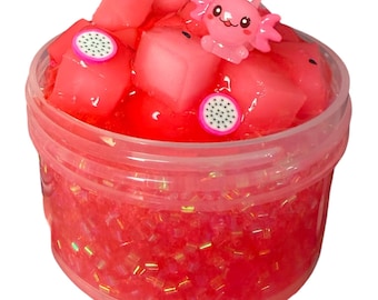 DRAGON Fruit Bingsu JELLY CUBE Slime