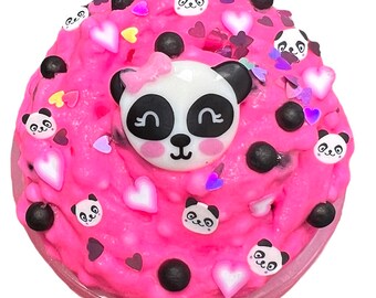 Pinky Panda Sizzle Puff crunch cotton candy slime