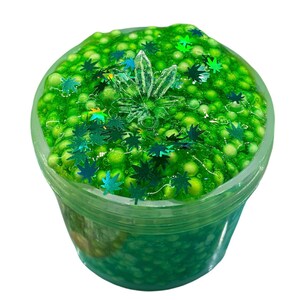Mary Jane crunch Marijuana 420 weed crunch Floam SLIME 5oz with small charm fl oz