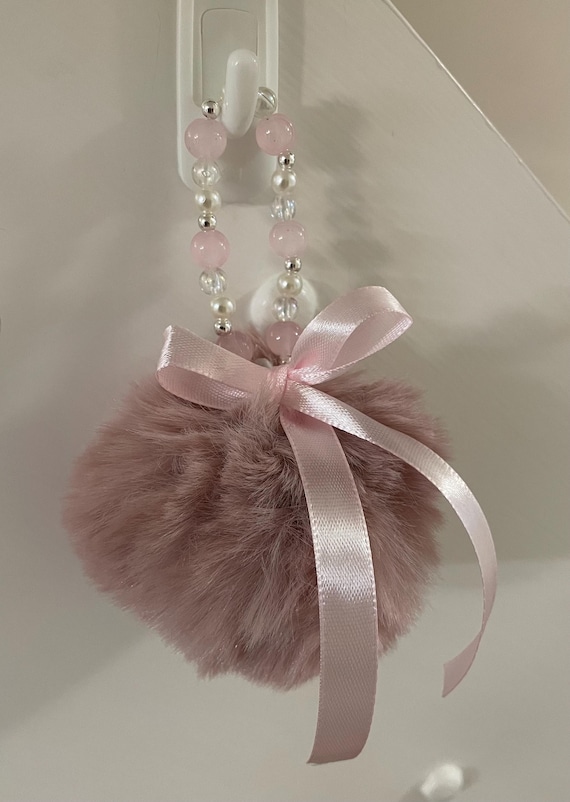 Beaded Pom Pom Christmas Tree Decoration