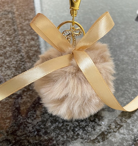 Pom Pom bag charm / keyring