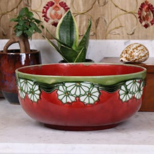 Antique Minton Secessionist Pottery Bowl