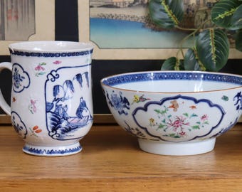 Two Chinese Famille Rose Porcelain Pieces