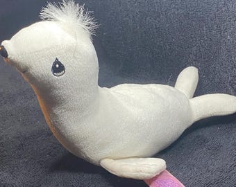 Tender Tails Plush Toy Easter Seal Hang Tush Tags White Precious Moments