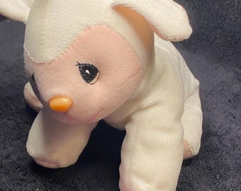 Tender Tails Precious Moments 9" Plush Easter White Lamb Enesco Vintage 1997 toy
