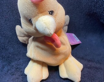 NWT VTG 1998 Precious Moments Tender Tails Chicken Plush Doll Bean Bag
