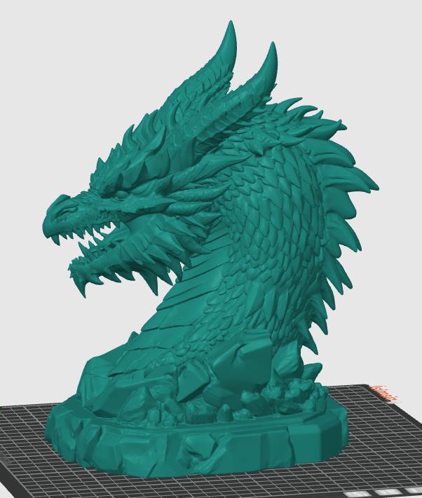 Dragon Head Headphone Stand STL | Fantasy Gaming Headset Holder (3D ...