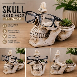 Eyeglass Stand Skull - Etsy