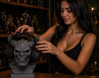 Mörk demonbyst STL-fil – Gotisk fantasy 3D-utskriftsmodell
