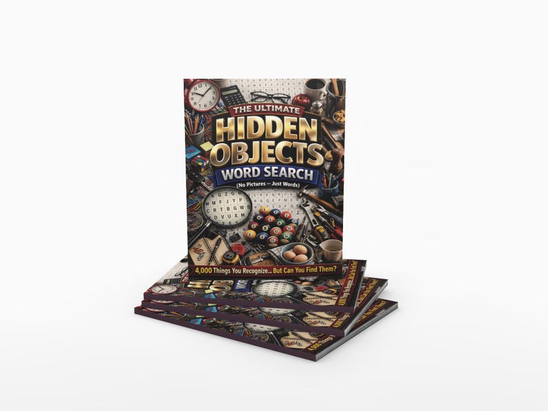 The Ultimate Hidden Objects Word Search - 4,000 Items to Find - Etsy