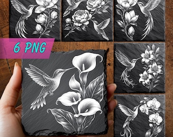 Hummingbird Laser Files | Engraving Designs | Digital Download