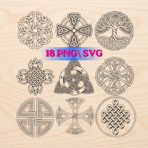 Celtic Knots Svg and Png files for Engraving and Sublimation | Digital Download