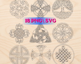 Celtic Knots Svg and Png files for Engraving and Sublimation | Digital Download