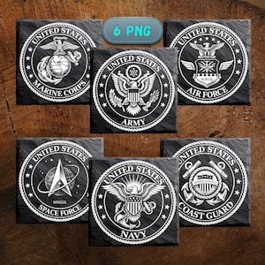 Amerikanska arméns lasergraveringsfiler | Glowforge-, xtool- och Lightburn-kompatibel | Digital nedladdning