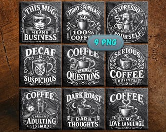 Coffee Coasters | Laser Engraving Files | Digital Download