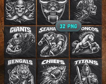 Football Laser Engraving PNG files | Glowforge, xtool, Lightburn Compatible | Digital Download