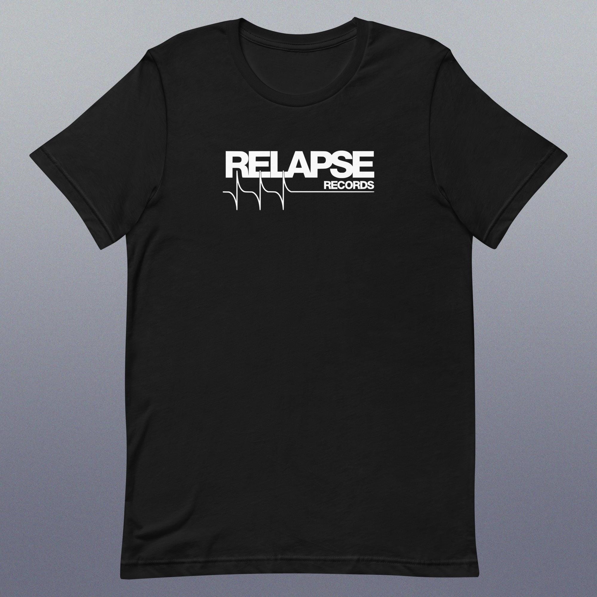 ユニセックス Relapse Records シャツ – メタルレーベルTシャツ 