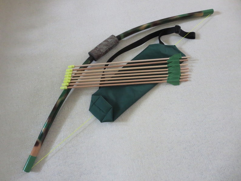 Toy camouflage bow and arrows for kids 814 lawn archery Etsy