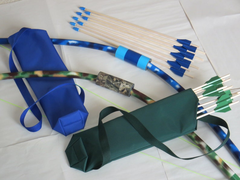 safely made 2 pack Bows and Arrows for kids fun activity sets birthday gifts archery experience.