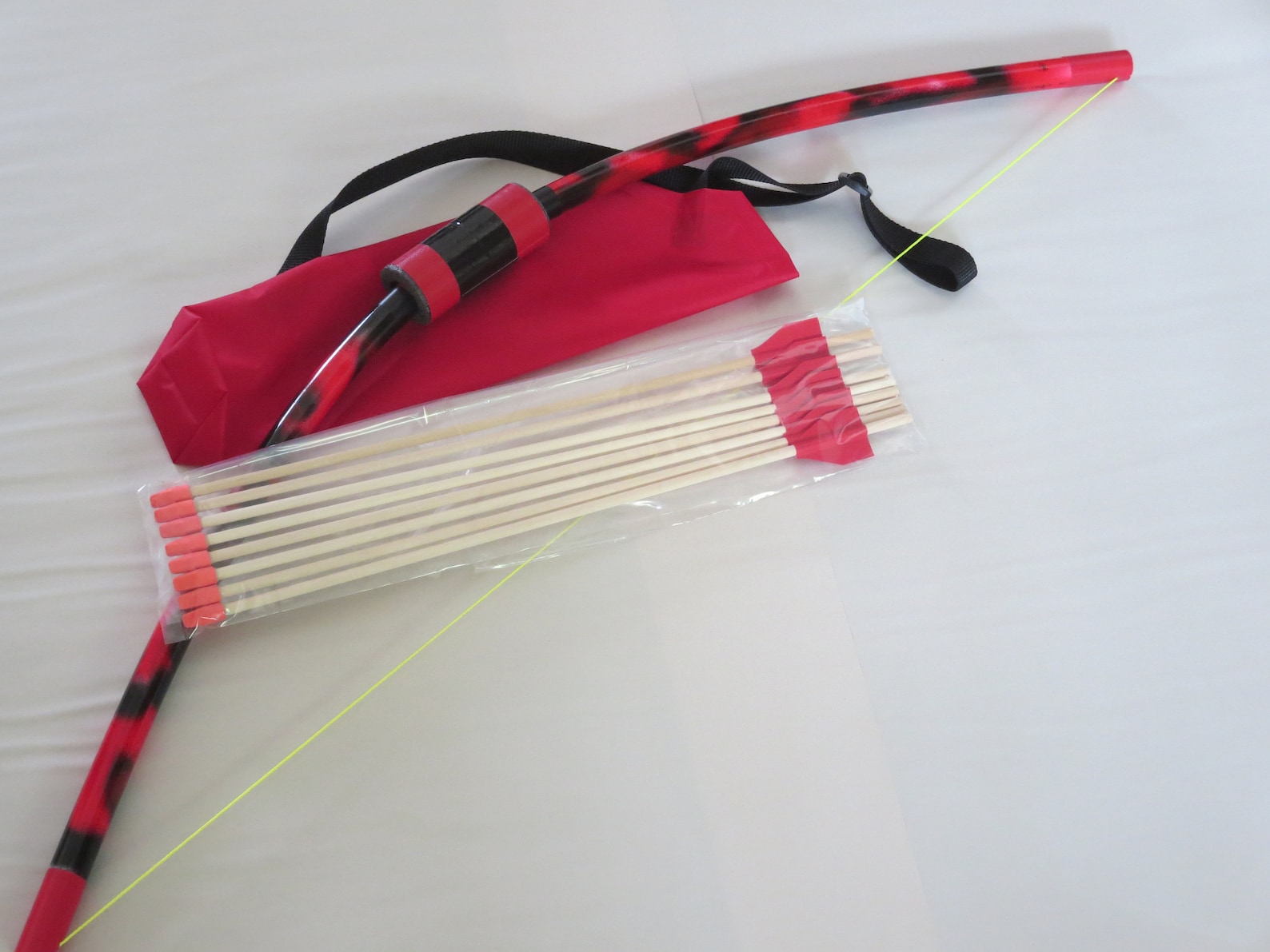 Bow and 8 arrows with quiver bag toy archery recreational Etsy
