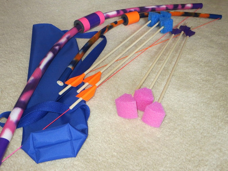 Two Bows & Foam Arrows Small and Large Kids Safe Archery - Etsy