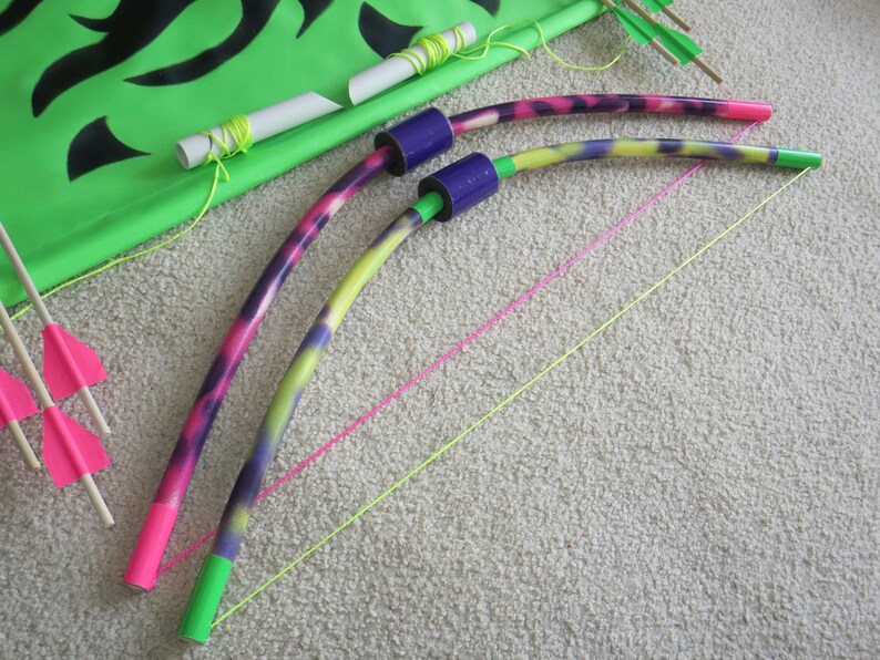 Bows and arrows activity pack with target archery game for Etsy