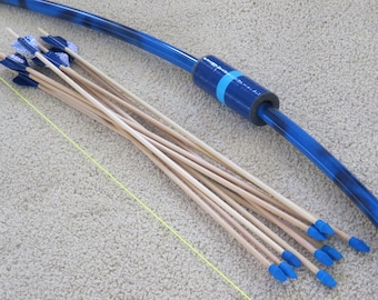 Longbow with 10 arrows, kids gift set, outdoor play, vacation activity