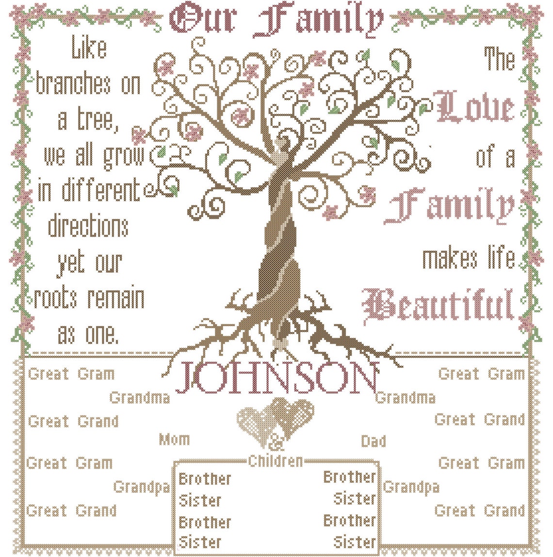 modern-family-tree-cross-stitch-pattern-large-family-tree-etsy