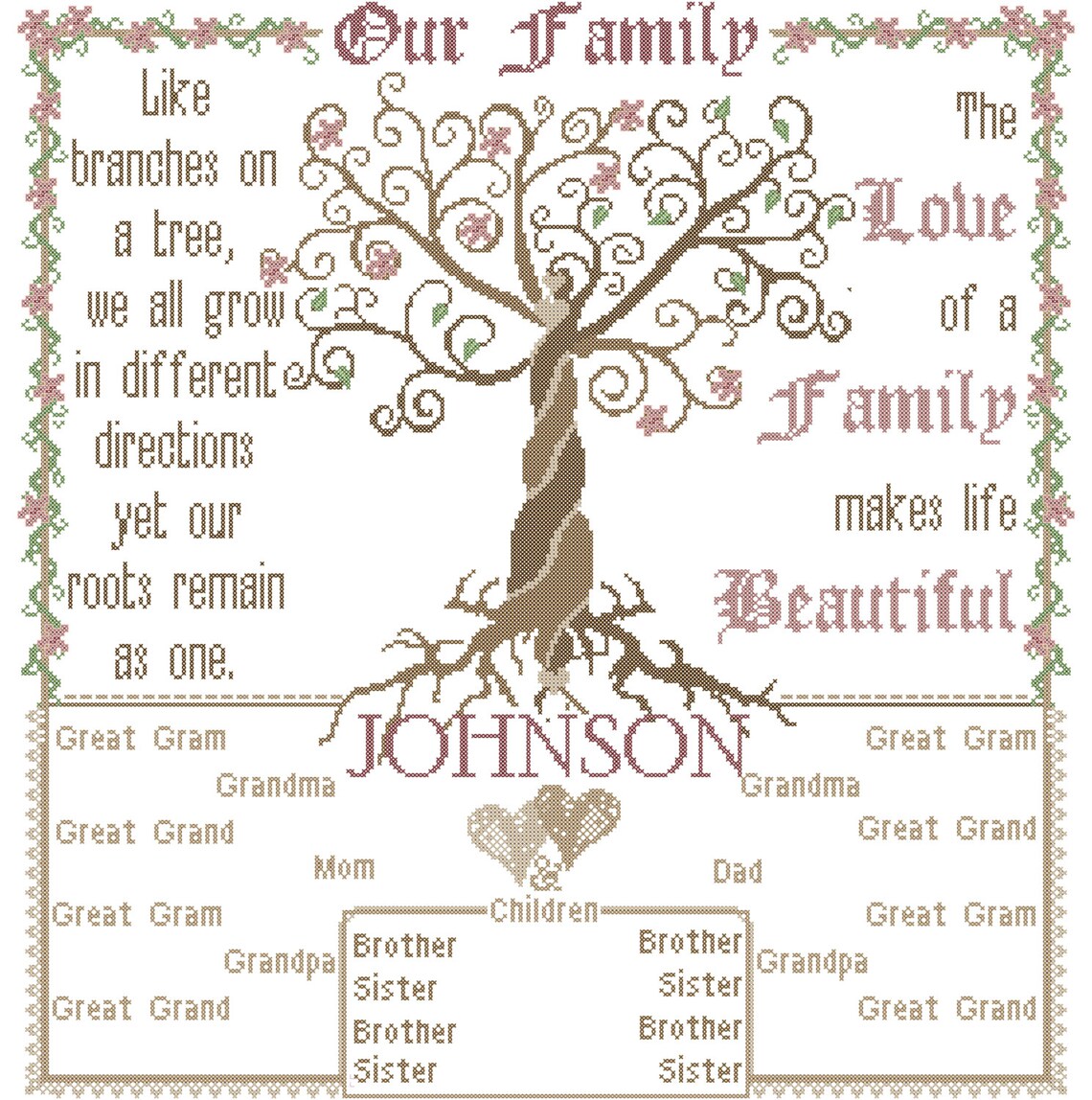 modern-family-tree-cross-stitch-pattern-large-family-tree-etsy