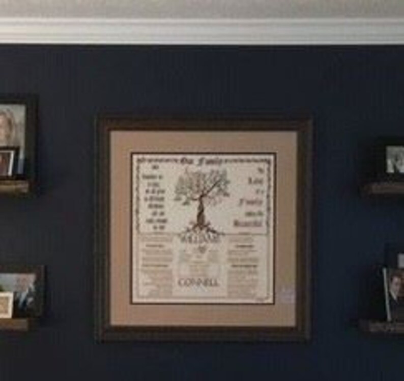 Modern Large Family Tree Cross Stitch PDF Pattern - Etsy