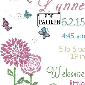 New Baby Cross Stitch Pattern Set digital Format PDF 