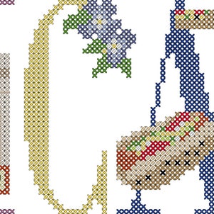 Chicago Cross Stitch Pattern: City Skyline Travel Souvenir (PDF Pattern)