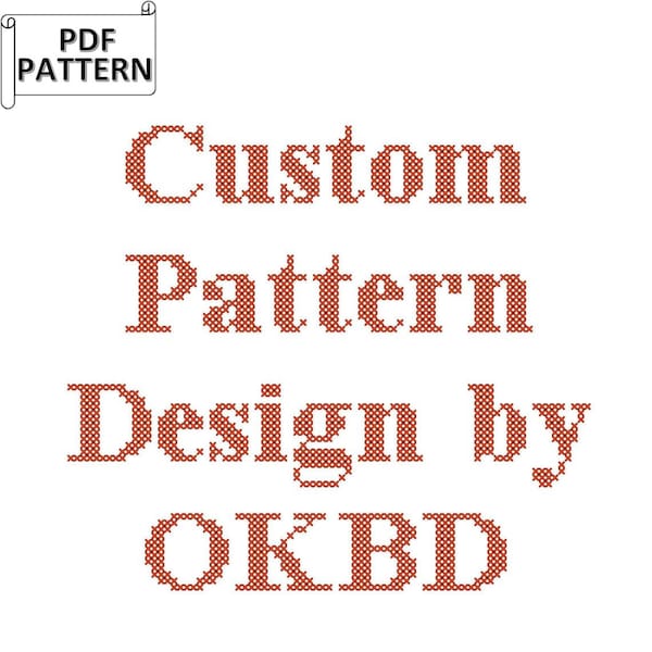 Custom Cross Stitch Pattern Design, Custom Cross Stitch Design, Custom Cross Stitch Schema, Custom counted cross stitch design