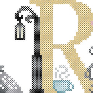 Paris City Modern PDF Cross Stitch Pattern, What Paris is Famous For counted cross stitch pattern, Travel vacation cross stitch PDF chart