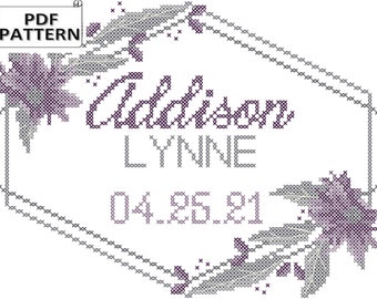 Cross Stitch Pdf Charts For Babies Par Oneofakindbabydesign Sur Etsy