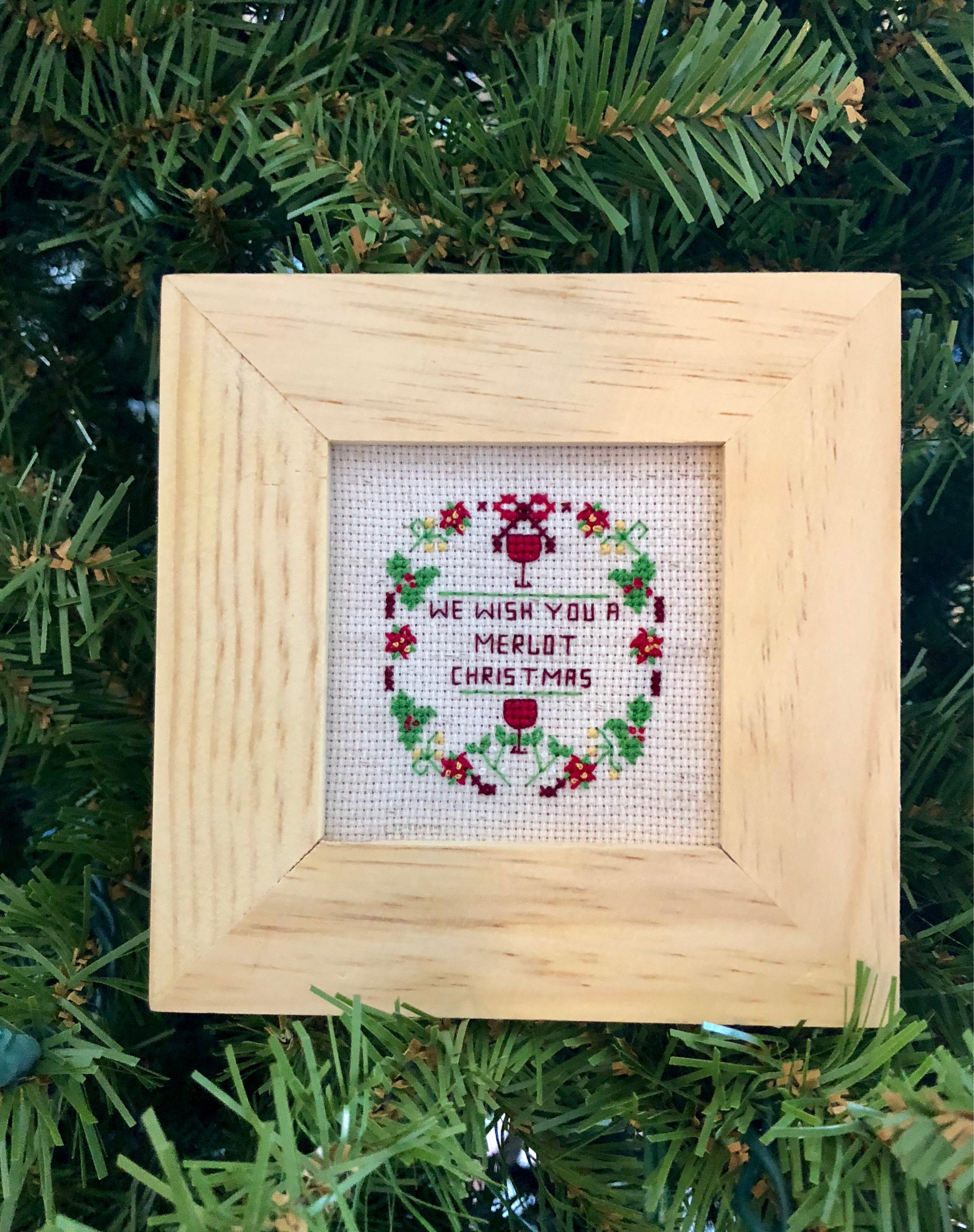 Christmas Cross Stitch Ornament Pattern | Etsy