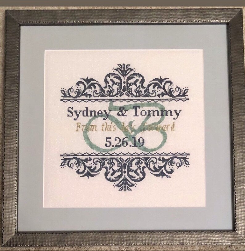 Modern Wedding Cross Stitch PDF Pattern From This Day Forward - Etsy
