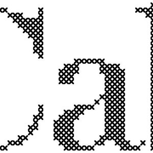 Small Alphabet PDF Cross Stitch Pattern Capital and Lowercase A-Z for ...