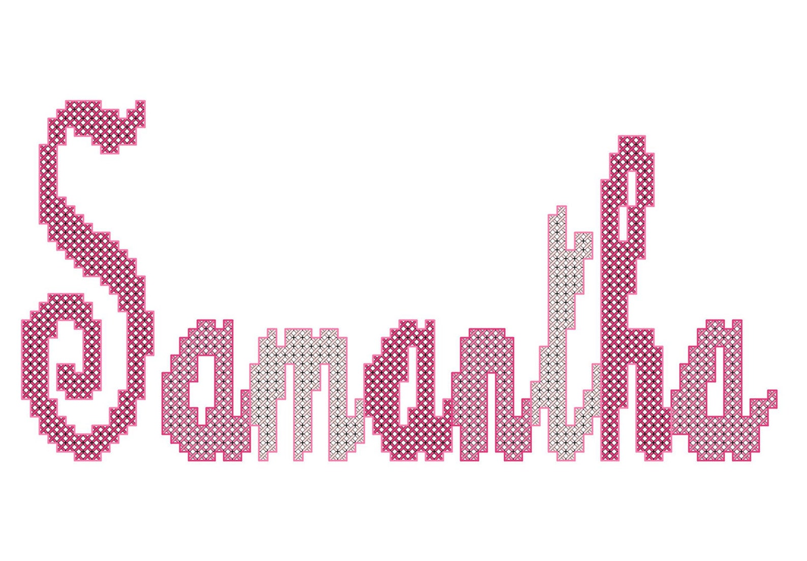 Name Cross Stitch Pattern Kids Name Cross Stitch Chart Cross Etsy