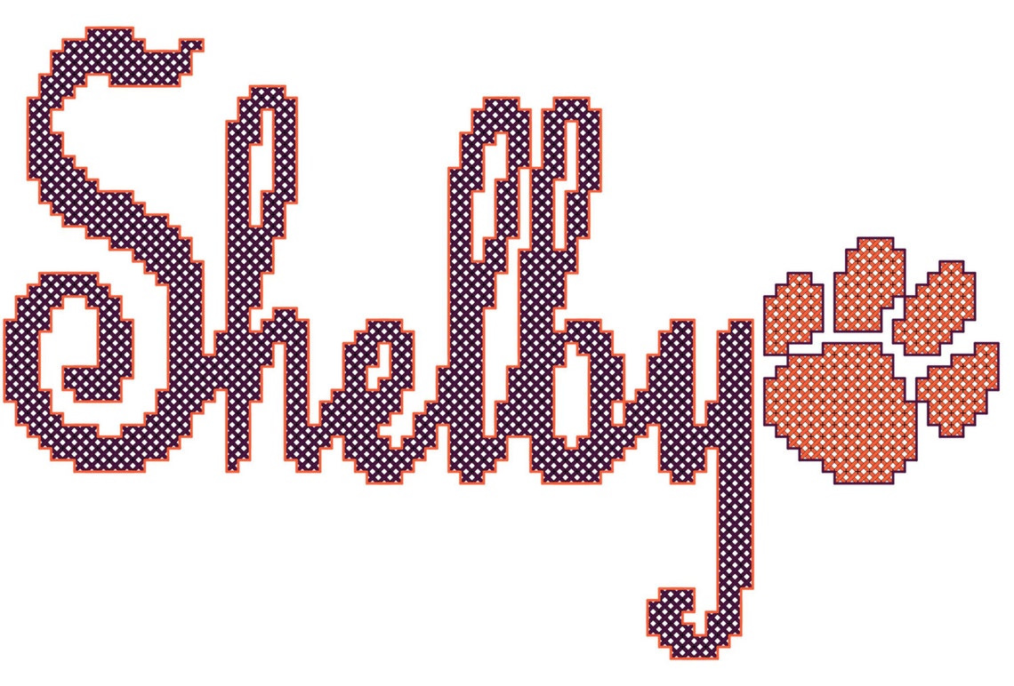 Name Cross Stitch Pattern Kids Name Cross Stitch Chart Cross Etsy